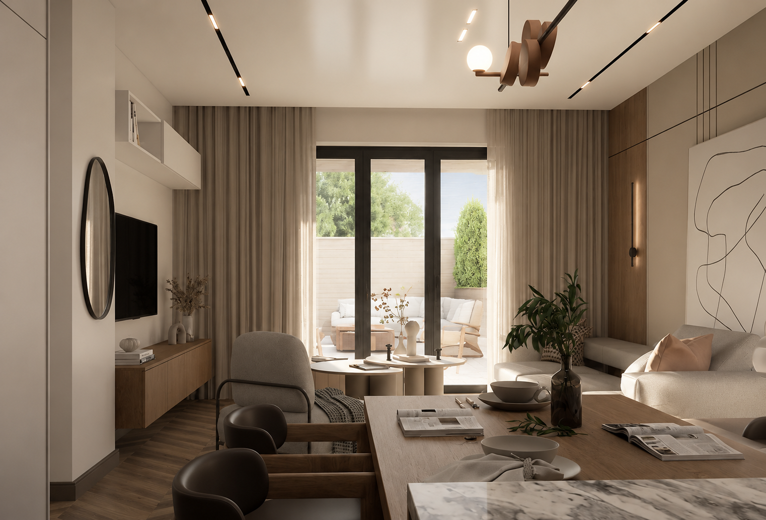 Terrazza panoramica di una residenza Lux Project