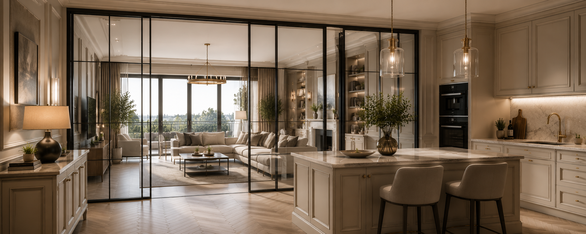 Cucina interna di una residenza Lux Project
